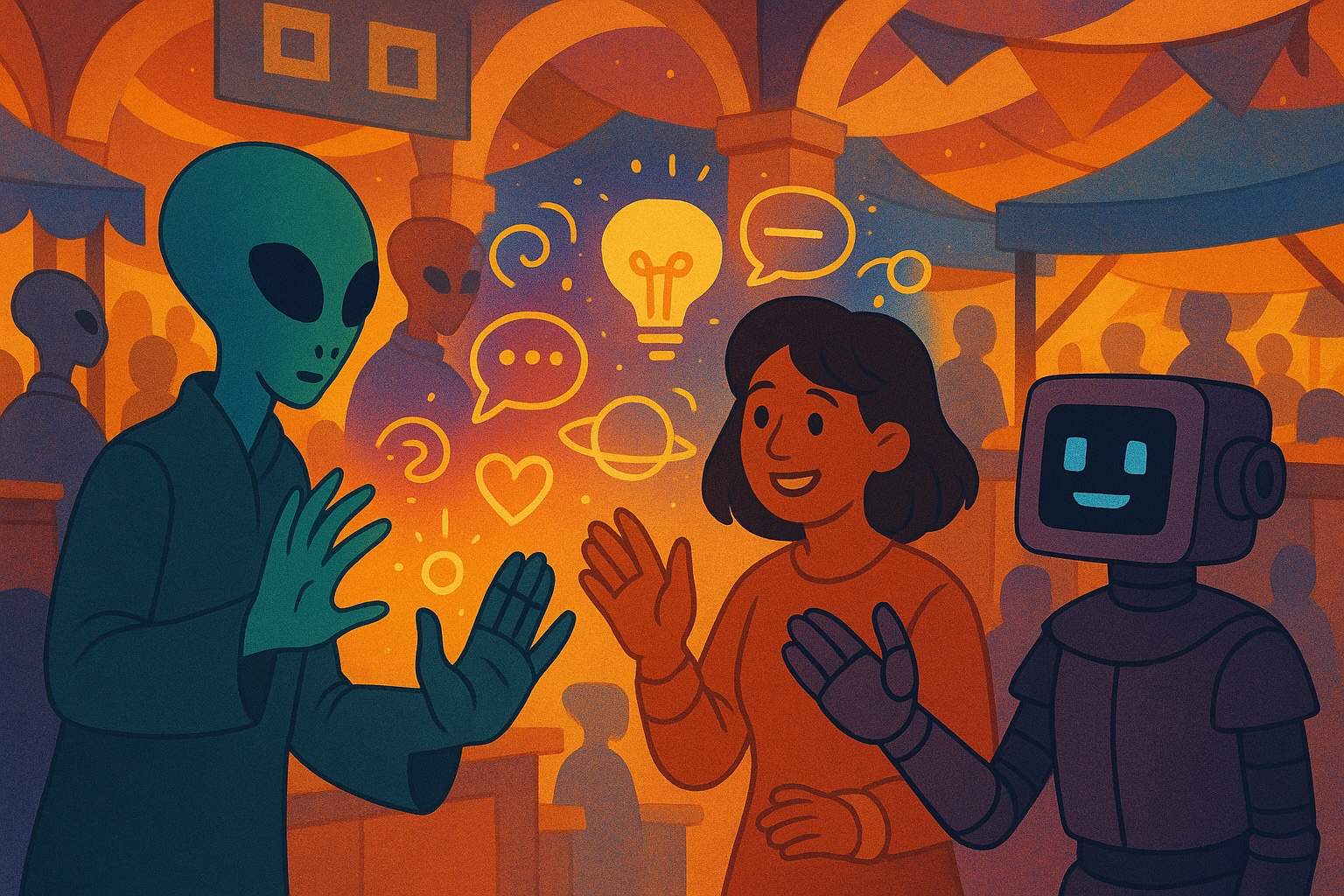 Diverse beings in communication